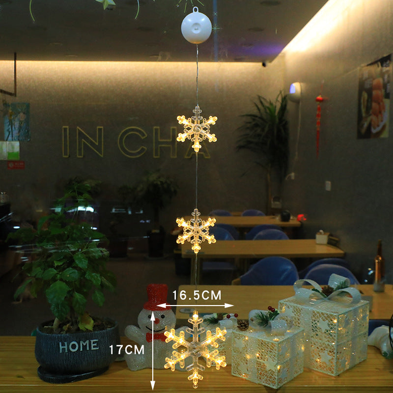 Christmas 3pcs LED Light Star Xmas Tree Hanging