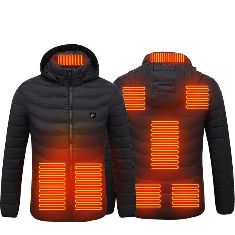 Heated Jacket Coat USB Electric Jacket Cotton Coat Heater Thermal Clothing